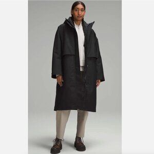 Lululemon 3 In 1 Insulated Rain Coat Jacket Parka Size 10 Black $498 Retail
